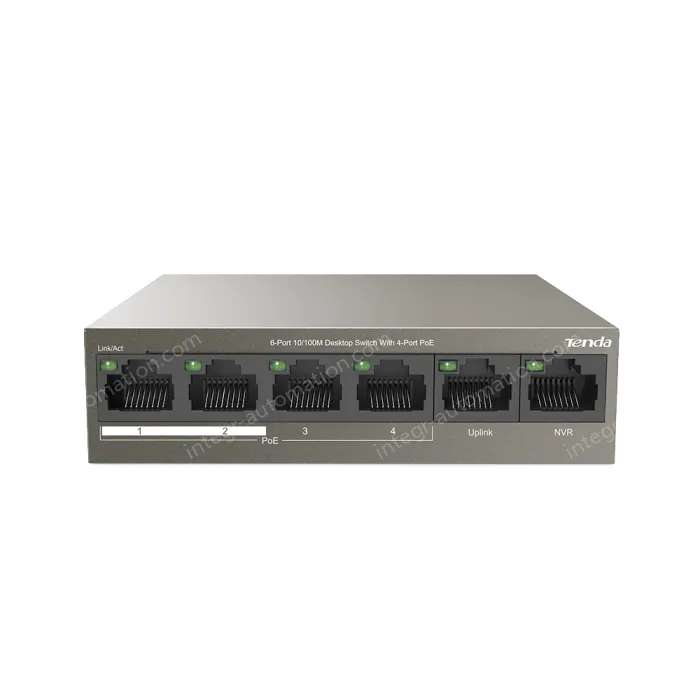 6-Port 10/100M Desktop Switch with 4-Port PoE