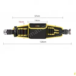 Yellow thickened tool belt bag medium bag