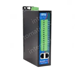 DIN rail type 8 serial server/Modbus gateway