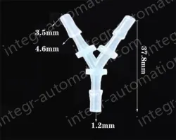 4.8mmY-shaped tee