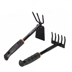 Five-tooth rake + dual-purpose nail rake hoe
