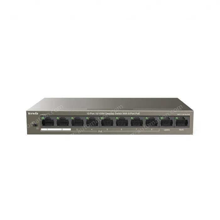10-Port 10/100M Desktop Switch with 8-Port PoE