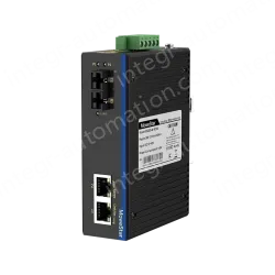 1 Port 100M F(x) + 2 Ports 10/100M T(x) Din Rail Industrial media converter