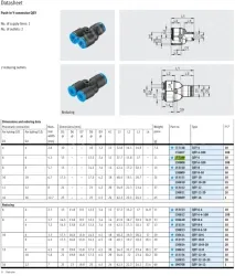 Push-in fitting QSY-6(FESTO)