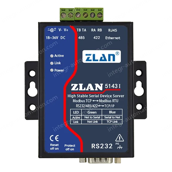 ZLAN5143I Full-isolation Serial Device Server