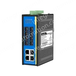 [100 Gigabit 4 Optical 4 Electrical] Ring Network Management Industrial Switch