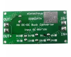 DC-DC high-voltage buck module regulated power board converters Input DC 10~80V Output 6V