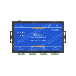4 Ports RS485/422 Serial to 100M Ethernet Opto-isolated Server