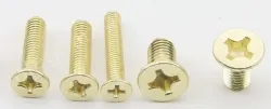 Golden Flat Head Screws M3*5