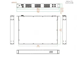 UOTEK 24+4G Rackmount 10/100M Unmanaged Industrial Ethernet Switch