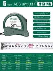 ABS drop resistance - 5 meters - ruler width 19mm-91314A