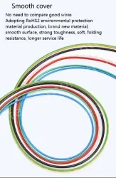 Teflon Wire Cable 20AWG Black 19 cores