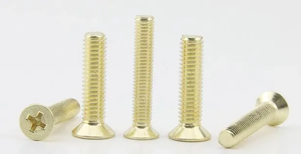 Golden Flat Head Screws M3*65