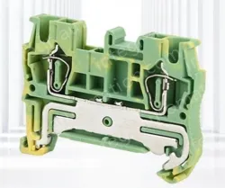 ST-2.5PE Grounding Terminal Block Spring Terminal Block Pull-back Yellow and Green Spring Grounding Strip