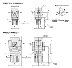 Modular Type Regulator AR20-F02-1-B