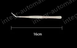 Stainless steel tweezers Curved tip (thick) 16cm