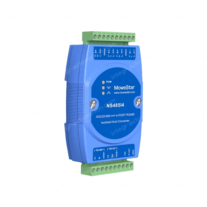 1 Port RS232/485 To 4 Ports RS485 Passive Isolated HUB