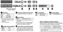 With End Lock CBJ2 Series &oslash;16