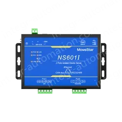 1 Port CAN-bus + 1*RS232/485 To Ethernet Opto-isolated Wall-mounted Ethernet CAN-bus Server