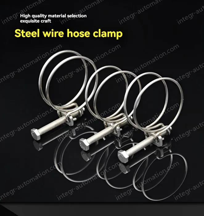 Double steel wire hose clamp 201 material 9-12*2 [wire diameter]