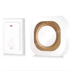 Wireless remote control doorbell, home spontaneous electric flash doorbell, elderly and disabled caller