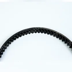 Self centering silent synchronous belt with herringbone teeth