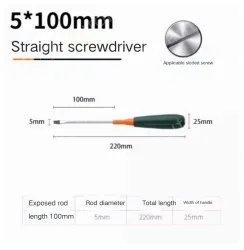 Slotted screwdriver 5*100