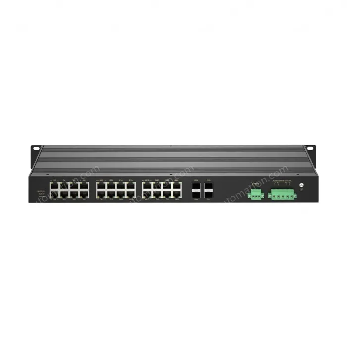 Full-Gigabit 4-optical 24-electric ring network managed PoE switch