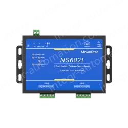 2 Ports CAN-bus To Ethernet Opto-isolated Wall-mounted Ethernet CAN-bus Server
