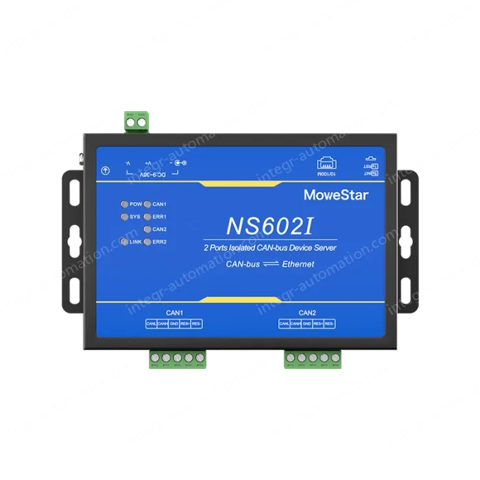 2 Ports CAN-bus To Ethernet Opto-isolated Wall-mounted Ethernet CAN-bus Server