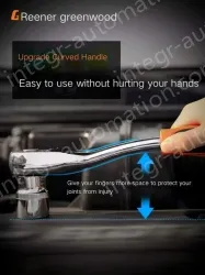 Upgraded 72-tooth bent shank auto repair 47-piece set