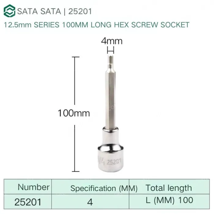 Dafei 4mm with a total length of 100mm-25201