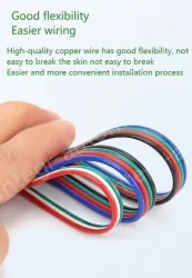 LED light connecting cable 22AWG*3 and (17/0.12TS)