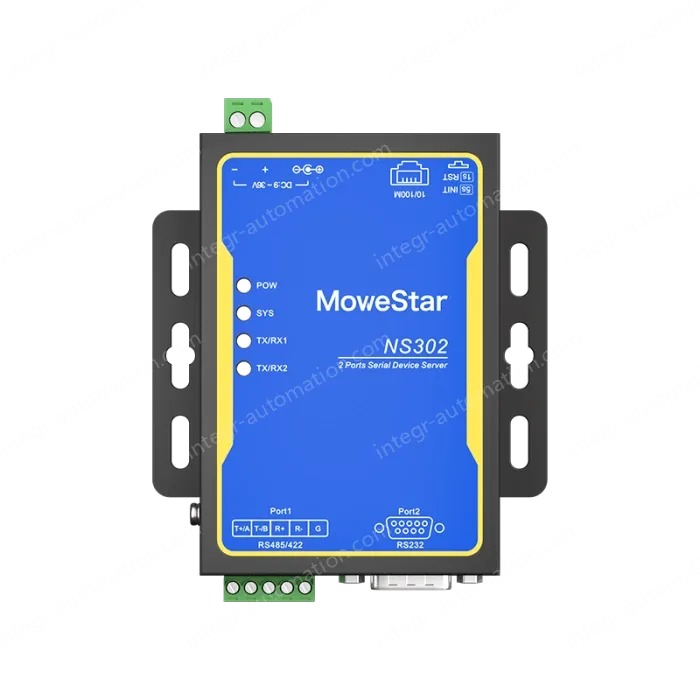 1 Port RS232 + 1 Port RS485/422 Serial to 100M Ethernet Server