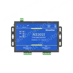 2 Ports RS485/422 Serial to 100M Ethernet Opto-isolated Server