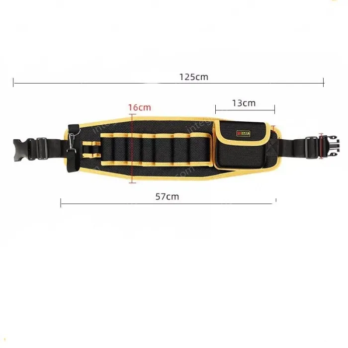 Yellow thickened tool belt bag partial bag