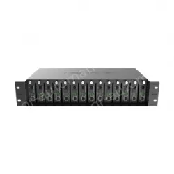 14-slot fiber optic transceiver chassis