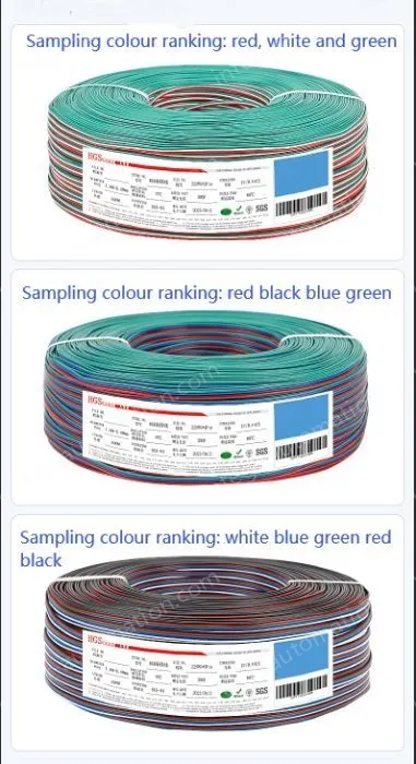 LED light connecting cable 26AWG*10 and (7/0.16TS)