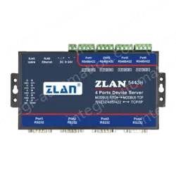 4 RS232 serial ports and 4 RS422/485 serial ports Serial Device Server