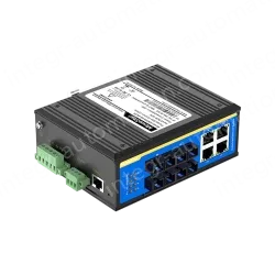 [100 Gigabit 4 Optical 4 Electrical] Ring Network Management Industrial Switch