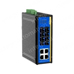 [100 Gigabit 4 Optical 4 Electrical] Ring Network Management Industrial Switch