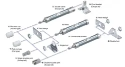 Built-in Speed Controller Type Double Acting, Single Rod CJ2Z Series &oslash;10, &oslash;16