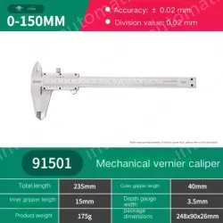 Mechanical caliper 0-150mm 91501