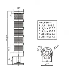 Combined warning lights NLT-70（5F）