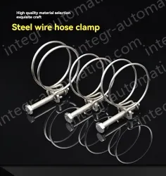 Double steel wire hose clamp 201 material 73-80*3 [wire diameter]