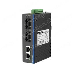2 Ports 100M F(x) + 2 Ports 10/100M T(x) Din-Rail Unmanaged Industrial Ethernet Switch