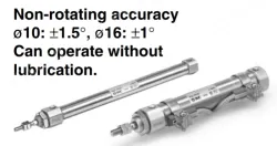 Non-rotating Rod Type Double Acting, Single Rod CJ2K Series &oslash;10, &oslash;16