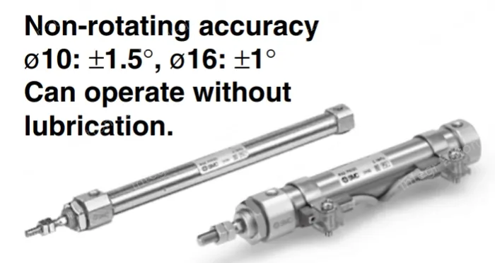 Non-rotating Rod Type Double Acting, Single Rod CJ2K Series &oslash;10, &oslash;16