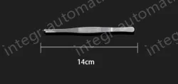 Stainless steel tweezers Straight round head (thick) 14cm