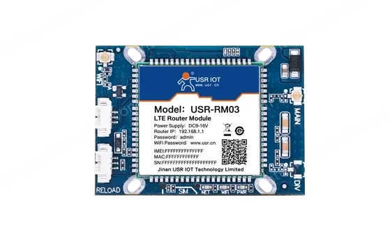 Dual-network port 4G wireless router module